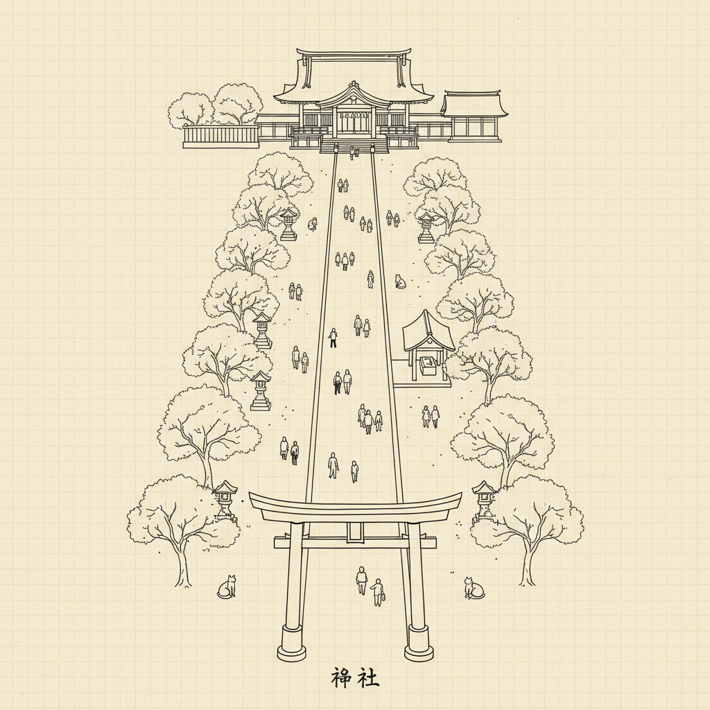 神社全景 — 鳥瞰